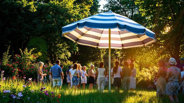 Cinq conseils pour choisir un parasol à pied central pour vos événements en plein air